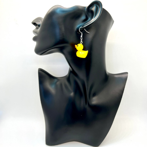 Rubber Duck Earrings - Farm Earrings - Duck Duck Jeep - Zoo Earrings - Picture 8 of 10